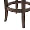 Alaterre Furniture Natick Counter Height Stool, Distressed Walnut ANNI05PDC - alternate 4